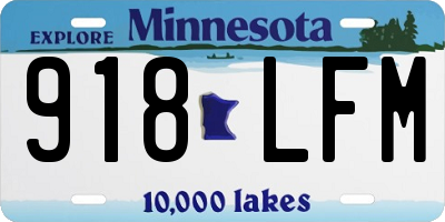 MN license plate 918LFM