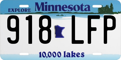 MN license plate 918LFP