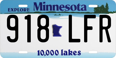 MN license plate 918LFR