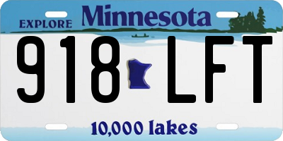 MN license plate 918LFT