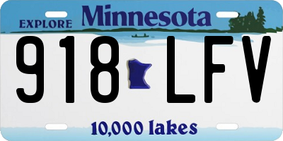 MN license plate 918LFV