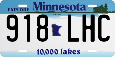 MN license plate 918LHC