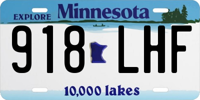 MN license plate 918LHF