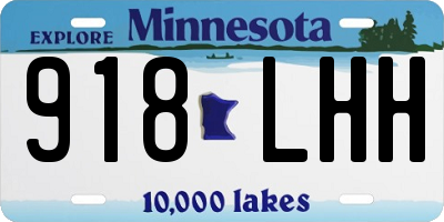 MN license plate 918LHH