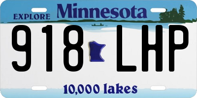 MN license plate 918LHP