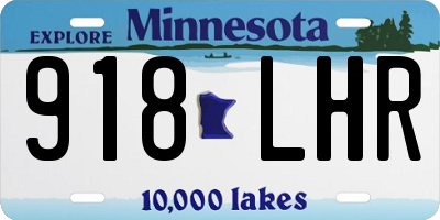 MN license plate 918LHR