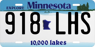 MN license plate 918LHS