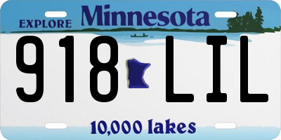 MN license plate 918LIL