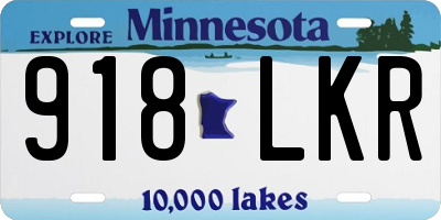 MN license plate 918LKR