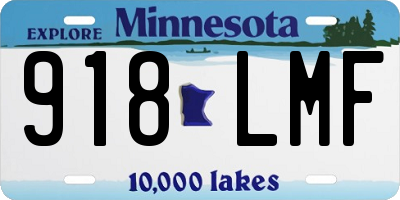 MN license plate 918LMF