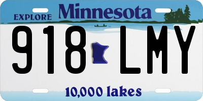 MN license plate 918LMY