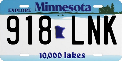 MN license plate 918LNK