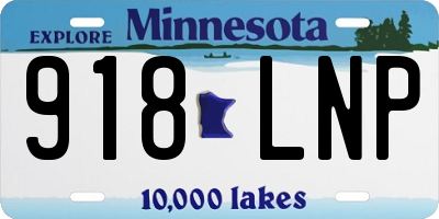 MN license plate 918LNP