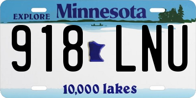 MN license plate 918LNU