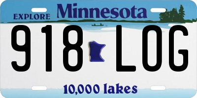 MN license plate 918LOG