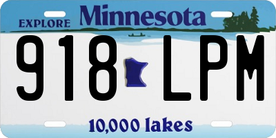 MN license plate 918LPM