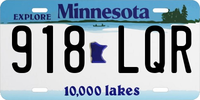 MN license plate 918LQR