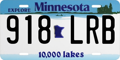 MN license plate 918LRB