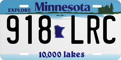 MN license plate 918LRC