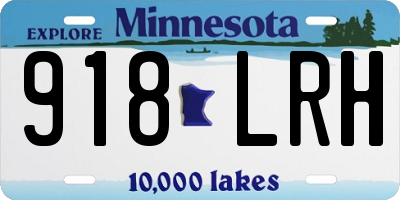 MN license plate 918LRH