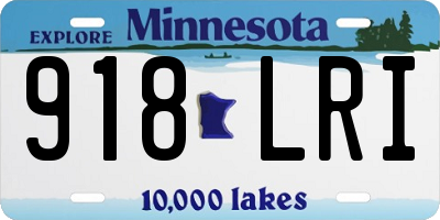 MN license plate 918LRI