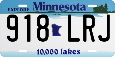 MN license plate 918LRJ