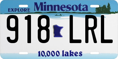 MN license plate 918LRL