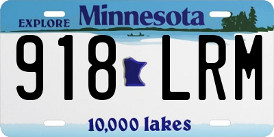 MN license plate 918LRM
