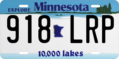 MN license plate 918LRP