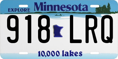 MN license plate 918LRQ
