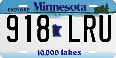 MN license plate 918LRU