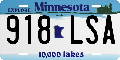 MN license plate 918LSA