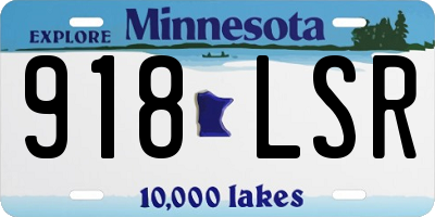 MN license plate 918LSR