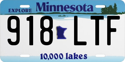MN license plate 918LTF
