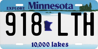 MN license plate 918LTH