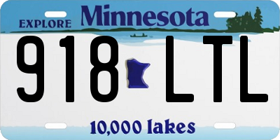 MN license plate 918LTL