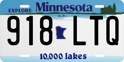 MN license plate 918LTQ