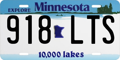 MN license plate 918LTS