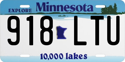 MN license plate 918LTU