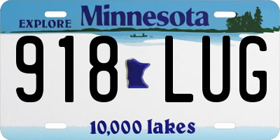 MN license plate 918LUG