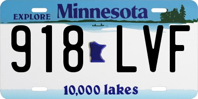 MN license plate 918LVF