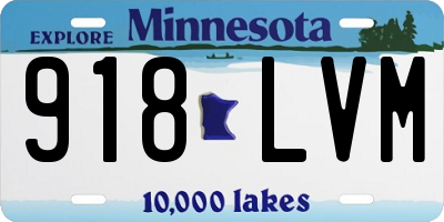 MN license plate 918LVM