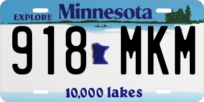 MN license plate 918MKM