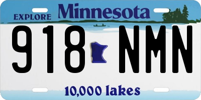 MN license plate 918NMN