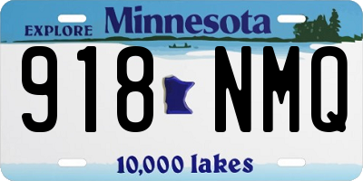MN license plate 918NMQ