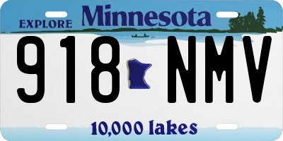 MN license plate 918NMV