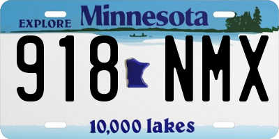 MN license plate 918NMX
