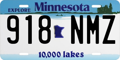MN license plate 918NMZ