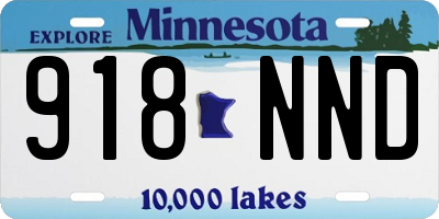 MN license plate 918NND