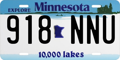 MN license plate 918NNU
